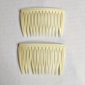 Goody Hair Combs Yellow USA Vintage 80's 90's Plastic 2.5" Retro